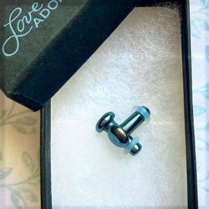 🌑 beautiful 6 gauge hematite earrings plugs ✨